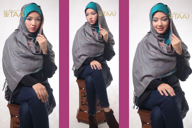 Hijab Taaj Pashmina Instan Arabian 